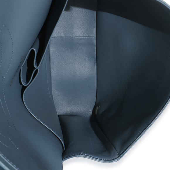 Chanel Blue Quilted Lambskin Jumbo Double Flap Bag - Picture 6 of 8